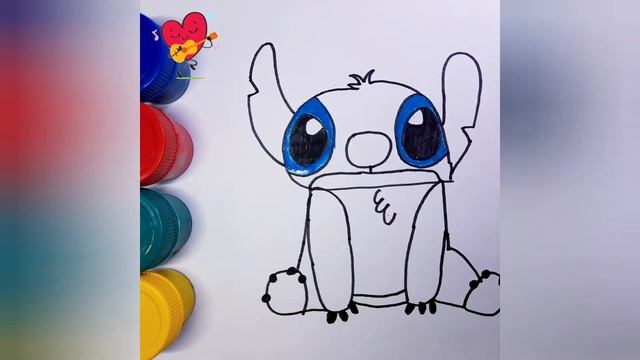 how to draw stitch / как нарисовать стича из мультика смотреть онлайн