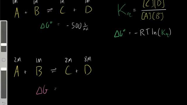 Standard State Gibbs Free Energy vs NonStandard State Gibbs Free Energy Thermodynamics Chemistry смотреть онлайн