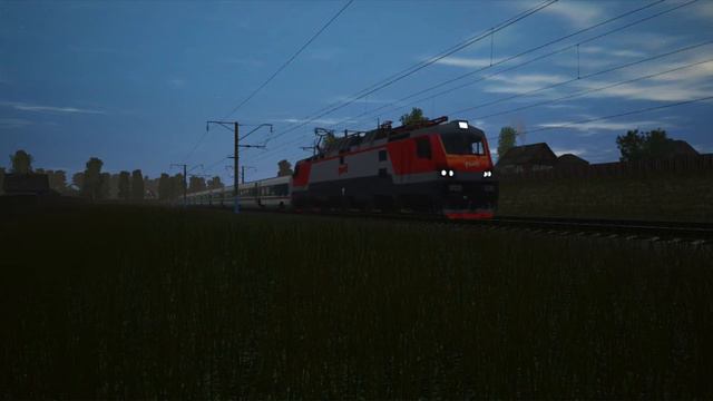 Поезд "Стриж" Москва – Нижний Новгород Ранним утром Trainz 2019 смотреть онлайн