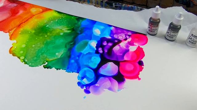 Easy Abstract Alcohol Ink/ Creative Process/ Daily Challenge 365 (007) смотреть онлайн