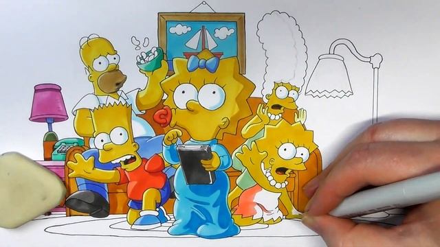 The Simpsons Speed Drawing смотреть онлайн