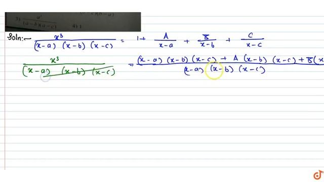 `x^3/((x-a)(x-b)(x-c))=1+A/(x-a)+B/(x-b)+C/(x-c)` then A= смотреть онлайн