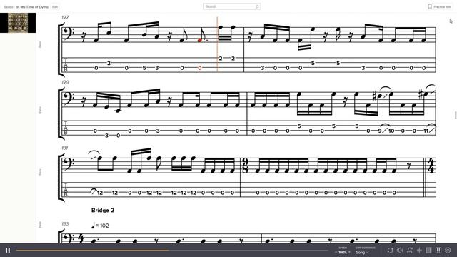 Led Zeppelin - In My Time Of Dying Bass Tab