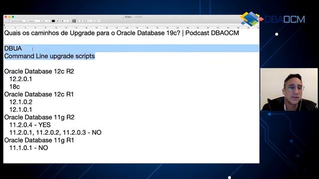 Quais os caminhos de Upgrade para o Oracle Database 19c? | Podcast DBAOCM смотреть онлайн