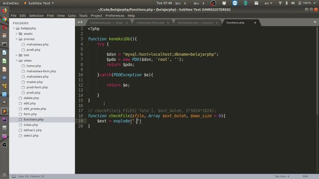 16 INSERT Data Mahasiswa | Membuat Aplikasi Web Sederhana | PHP & MySQL смотреть онлайн