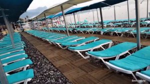 Кемер #Miranda Moral Beach hotel 3* Пляж. Кто рано встаёт, тот встречает восход солнца.