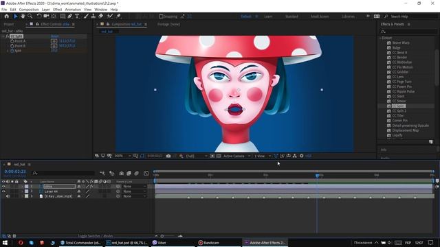 Как сделать, чтоб персонаж заговорил. Простой способ. #adobeaftereffects #adobephotoshop