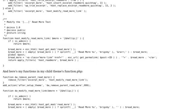 Wordpress: Trouble using remove_filter to override function in parent theme (2 Solutions!!) смотреть онлайн