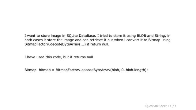 Android : How to convert image file data in a byte array to a Bitmap? смотреть онлайн