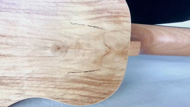 Aiersi Brand Spalted Maple Electric Fretless U Bass Ukulele Model BU-88 смотреть онлайн