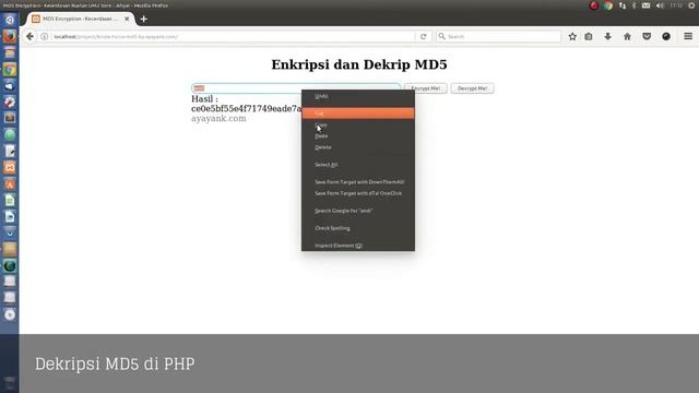 [Updated] Encryp - Decrypt MD5 Hash dengan metode brute force di PHP смотреть онлайн