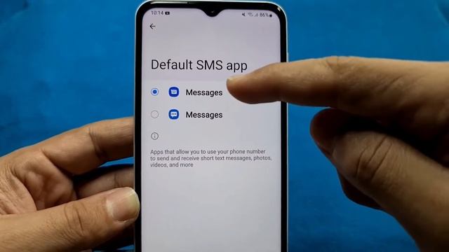 default SMS messages app for Samsung A23 phone смотреть онлайн
