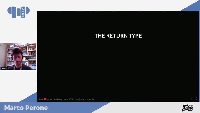 PHP ❤️ types | Marco Perone | phpday 2021 смотреть онлайн
