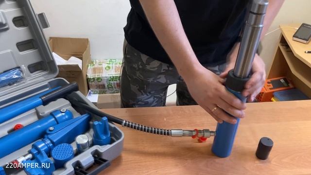 Растяжка гидравлическая для рихтовки на 10 тонн смотреть онлайн