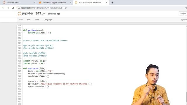 Create Your Own ? AudioBook? | Convert PDF To AudioBook Using Python Programming ?! смотреть онлайн