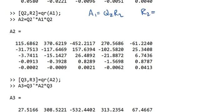 QR algorithm for eigenvalues смотреть онлайн
