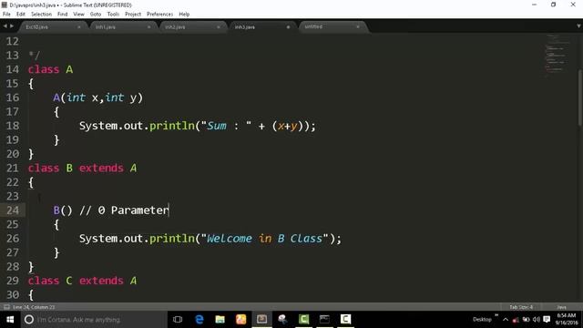 Hierarchical Inheritance in Java Language смотреть онлайн
