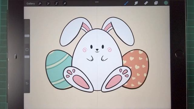 How to Draw Cute Easter Bunny with Eggs in Procreate | Easy Tutorial for Beginners смотреть онлайн