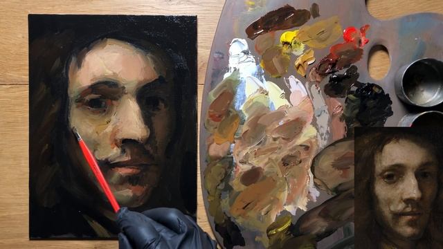 Rembrandt Oil Sketch Portrait of a Man смотреть онлайн