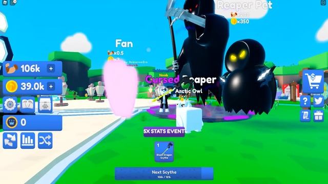 50,000 СИЛЫ ЗА 1 СЕКУНДУ В СИМУЛЯТОРЕ КОСЫ! ИВЕНТ Х5 СДЕЛАЛ МЕНЯ ТОПом! ROBLOX Scythe Legends смотреть онлайн