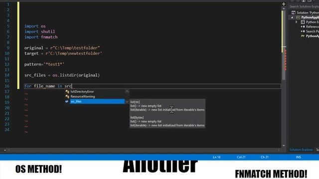 How To Copy a Selected File from One Folder to Another in Python+Wildcards! смотреть онлайн