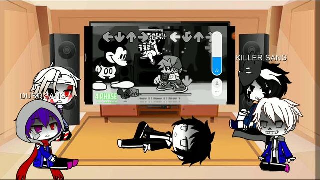 sans au react to friday night funkin vs suicide mouse part 4 смотреть онлайн