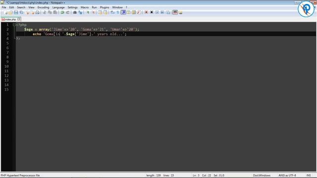 011 PHP Arrays Associative Arrays смотреть онлайн
