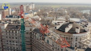 Работы по замене грузового канатана башенном кране (март 2021)  Тирстроймеханизация