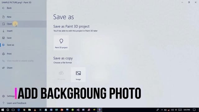 HOW TO REMOVE BACKGROUND WITH PAINT 3D | VERY SIMPLE смотреть онлайн