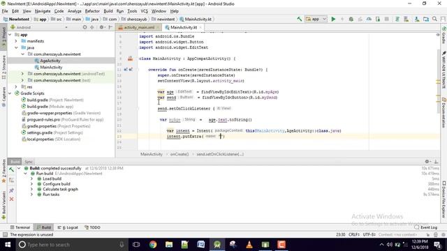1- Android Kotlin. Pass Data between Activities using intent Urdu/Hindi. смотреть онлайн