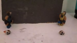 Скорпион против саб-зиро из пластилина