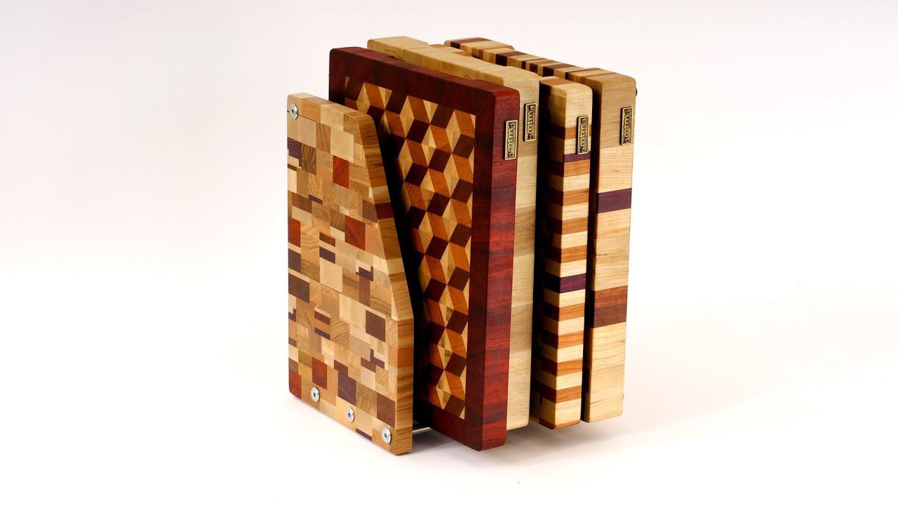 Making a cutting board rack (Изготовление подставки под разделочные доски) смотреть онлайн