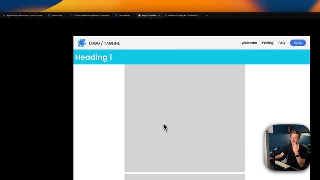 Create a FIXED / STICKY HEADER in Minutes (Figma Tutorial) смотреть онлайн