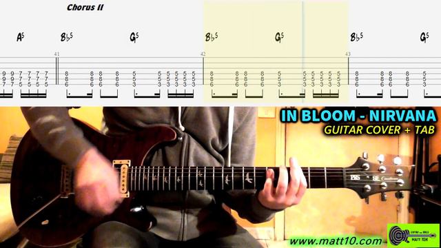 IN BLOOM Guitar TAB Nirvana | Cover + TABS | Chords & Solo смотреть онлайн