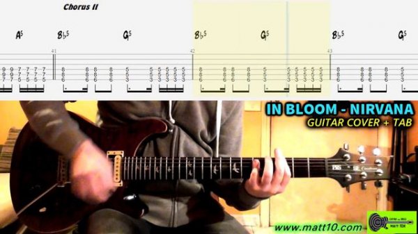 IN BLOOM Guitar TAB Nirvana | Cover + TABS | Chords & Solo
