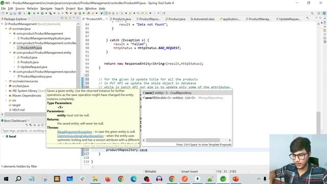 PATCH API IN SPRINGBOOT | Product Management System смотреть онлайн