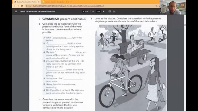 English File Pre Intermediate Workbook 1C смотреть онлайн