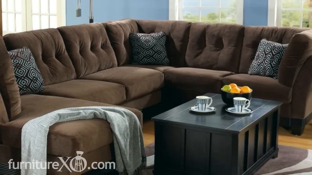 Peyton - Espresso Sectional Living Room Set by Signature Design by Ashley Furniture смотреть онлайн