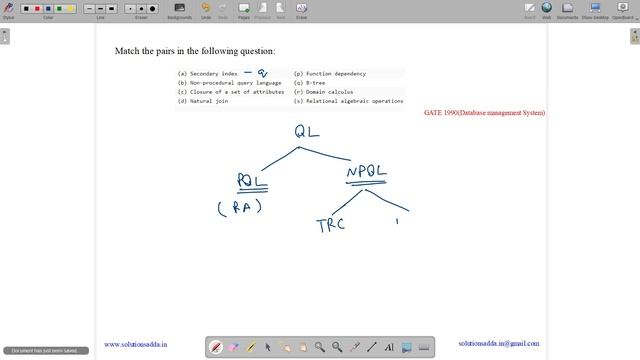 GATE 1990 | DBMS | B TREE | NATURAL JOIN | GATE TEST SERIES | SOLUTIONS ADDA | EXPLAINED BY VIVEK смотреть онлайн