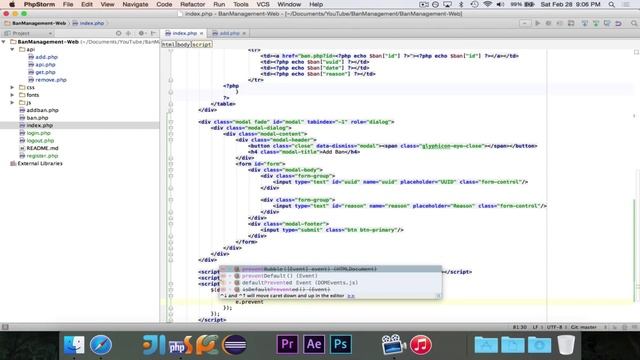 [BanManagement] Episode 8: Add and Edit Modals (HTML / JavaScript) смотреть онлайн
