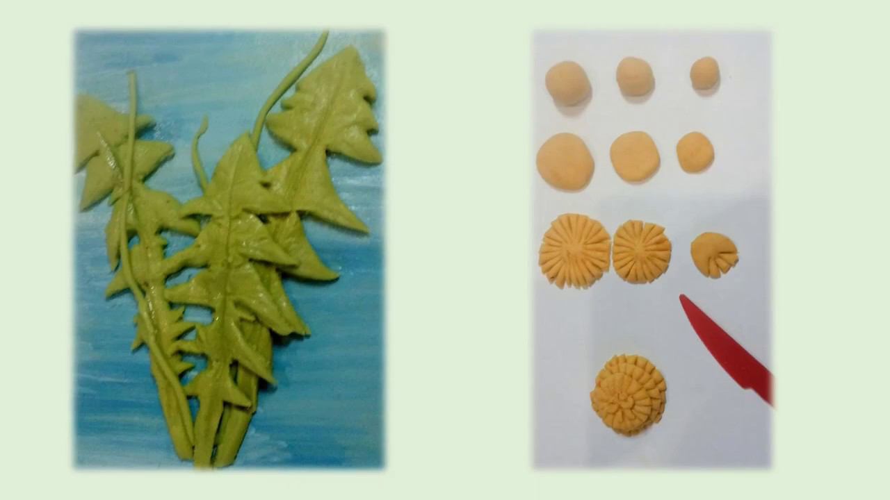 Мастер - класс "Одуванчики из теста" смотреть онлайн