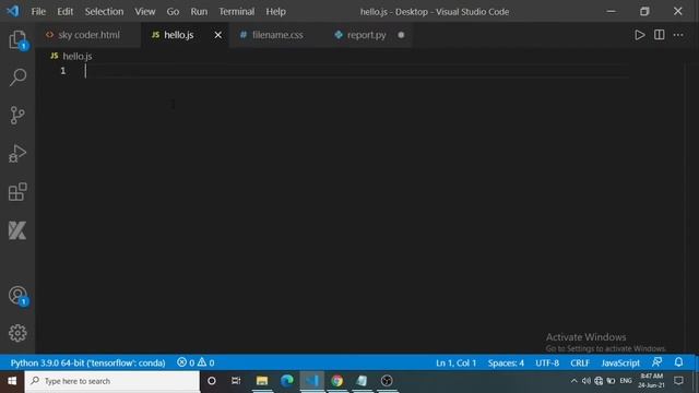 First Program Hello World - Javascript | Sky Coder смотреть онлайн