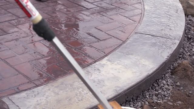 Lighten Stamped Concrete Antique With Muriatic Acid смотреть онлайн
