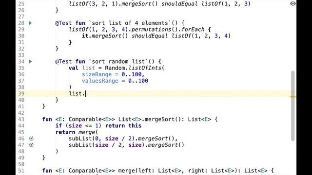 Merge sort in Kotlin смотреть онлайн