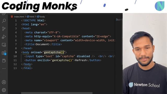 How To Create Basic Captcha Using Javascript | JavaScript Tutorial смотреть онлайн