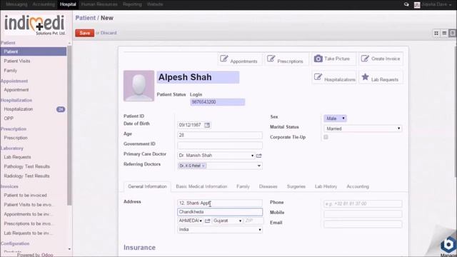 Patient Registration Process Demo | Hospital Software IndimediHMS смотреть онлайн