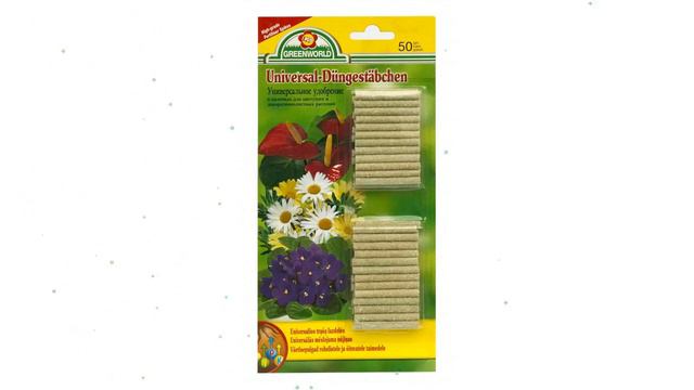 Удобрение универсальное в палочках (Greenworld), 50шт обзор 313105