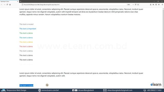 Learn Web Design by Tech Guru Bootstrap 4 Colors смотреть онлайн
