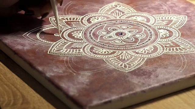 Роспись мандалы на холсте смотреть онлайн