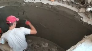 Учимся штукатурить радиус по маякам для бассейна